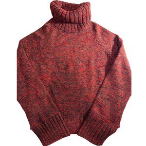Q&A Red Marled Chunky Turtleneck Sweater – Size L